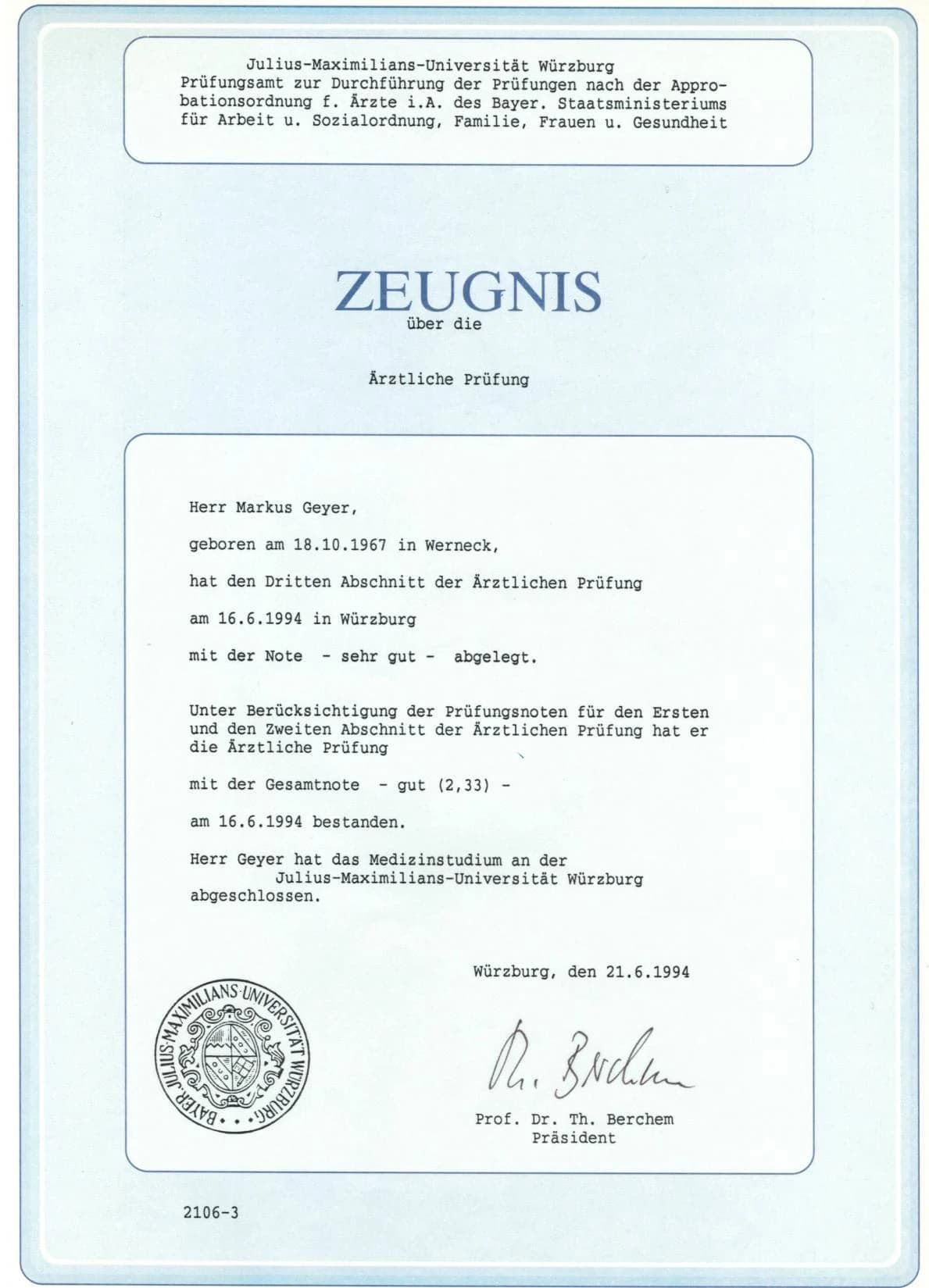 Ärztliche Prüfung
