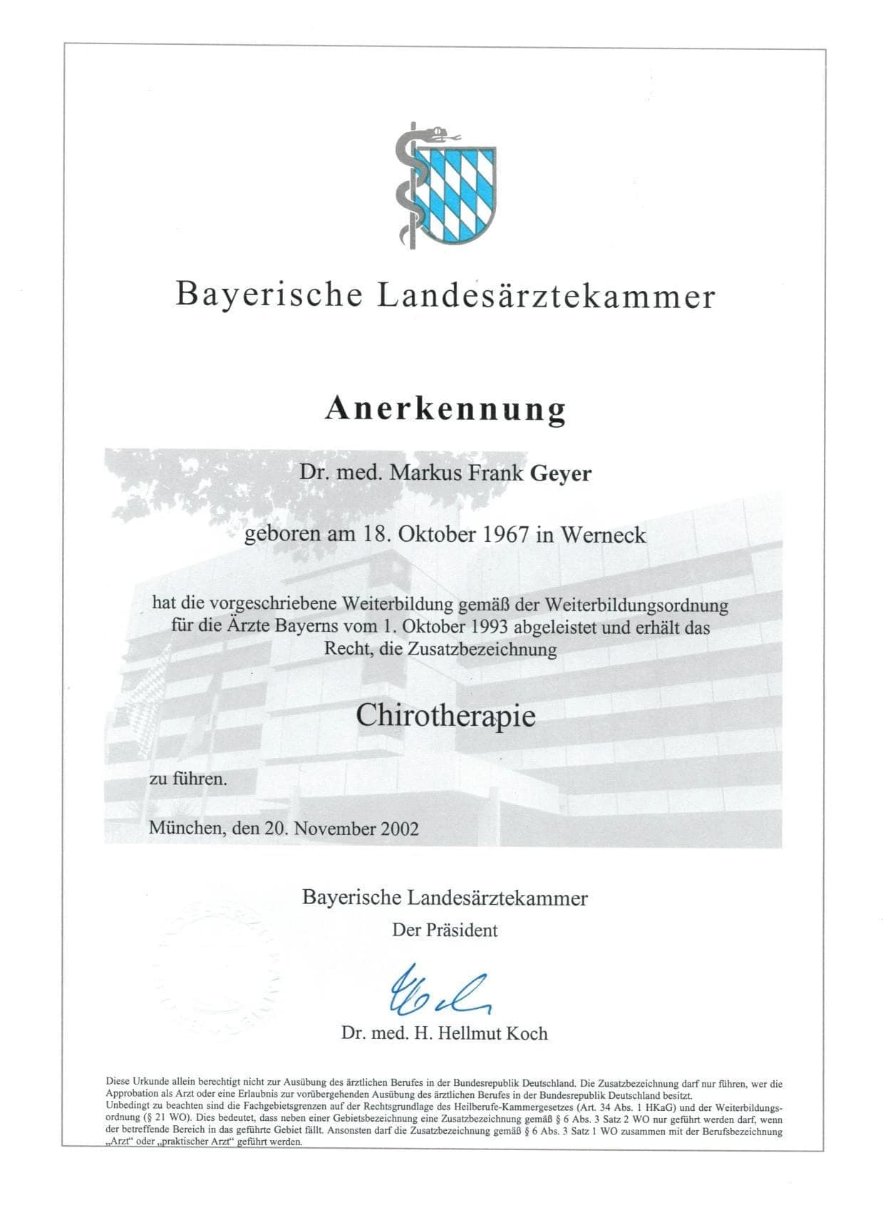 Chirotherapie