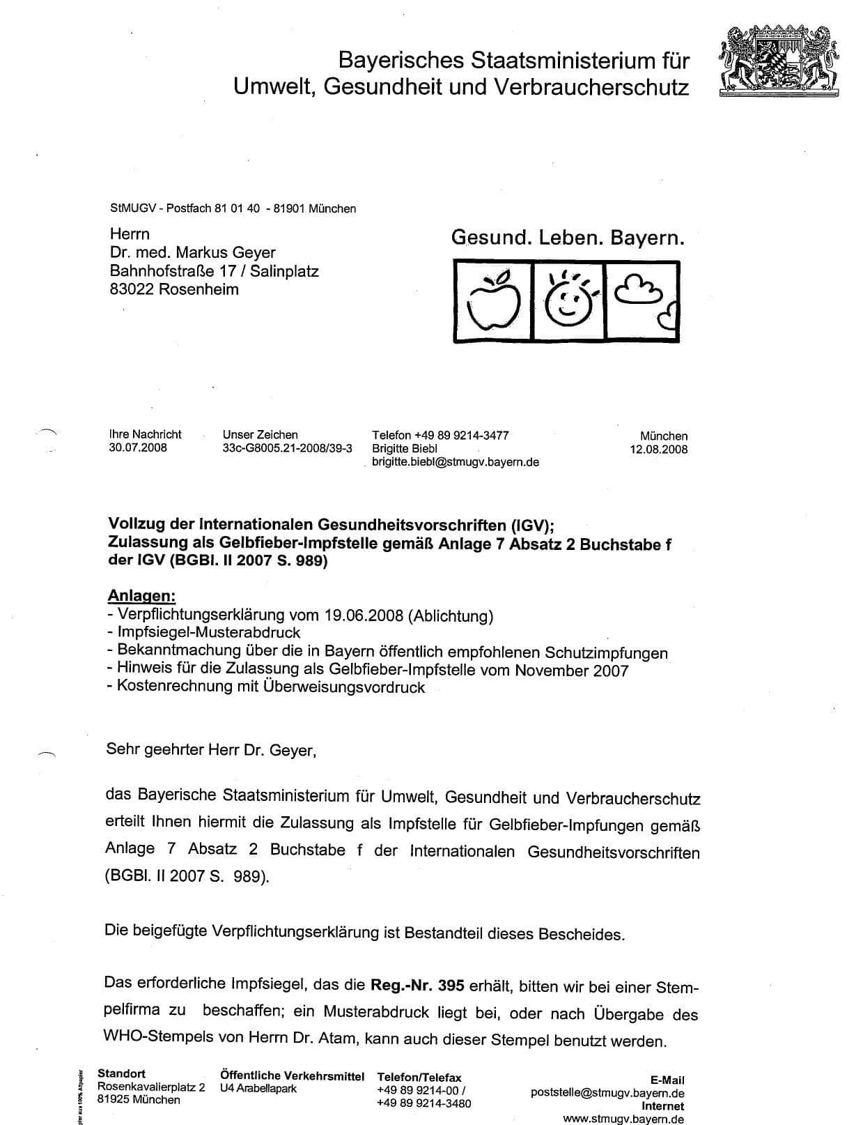 Gelbfieberimpfstelle